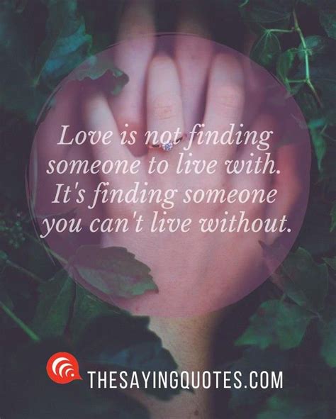 Thesayingquotes Posted To Instagram Love Is Not Finding Someone To