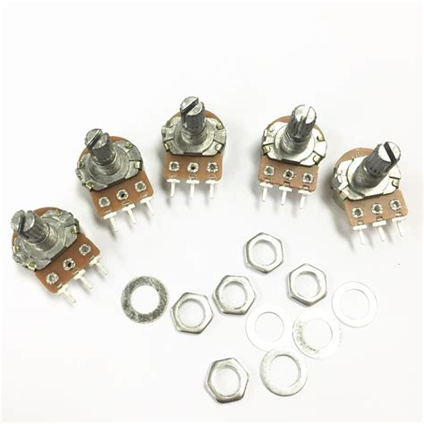 10pcs Potentiometer Pot WH148 B20K 20K Linear Shaft 15mm 3pin In