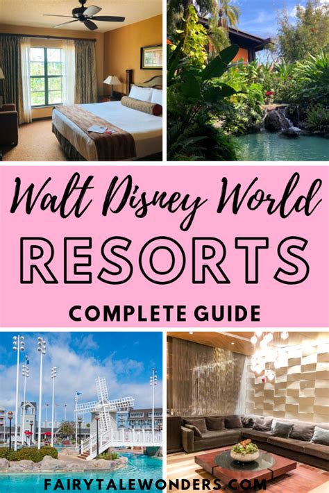 The Walt World Resort Guide With Pictures Of Hotels And Water Slides