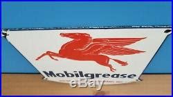 Vintage Porcelain Mobil Grease Service Station Gasoline Pegasus Pump