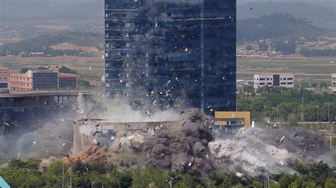 North Korea releases images of it blowing up liaison office with South