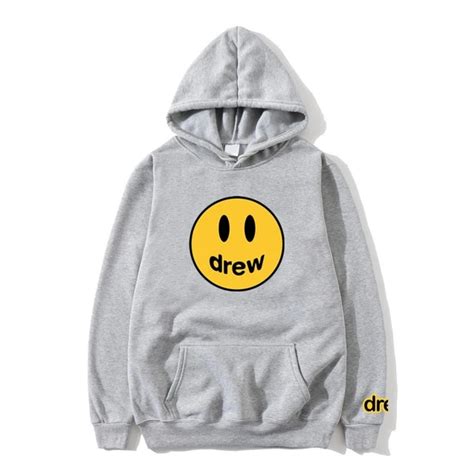 Fashion Hoodie Men Justin Bieber The Drew House Smile Face Print Women