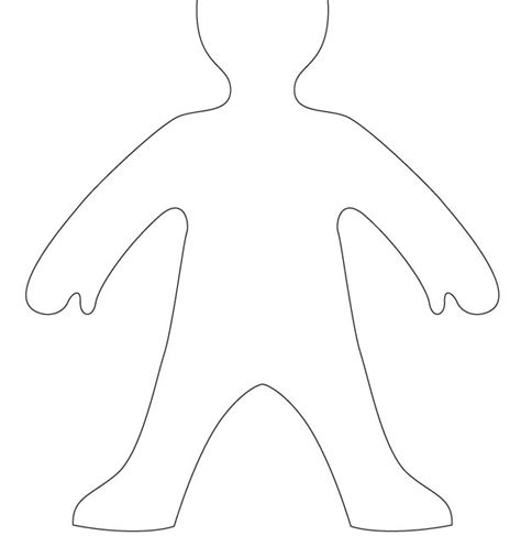 Child Body Template Printable