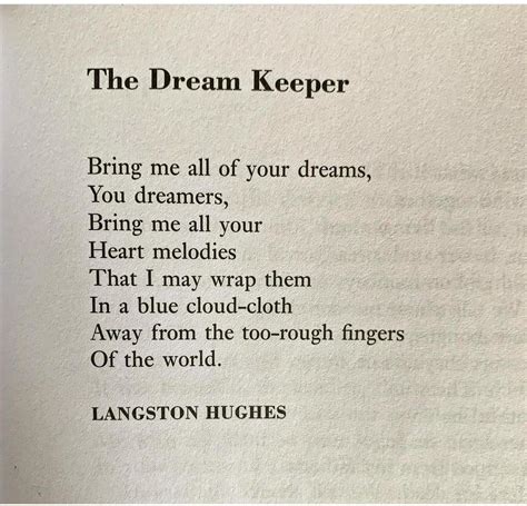 Langston Hughes Poems Dreams