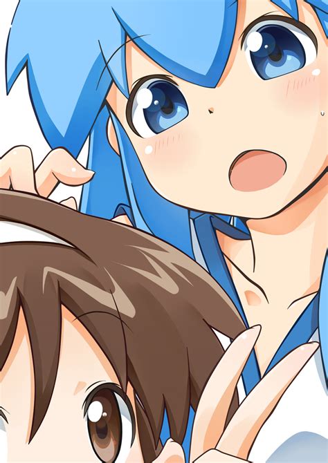 Ikamusume And Nagatsuki Sanae Shinryaku Ikamusume Drawn By Naono