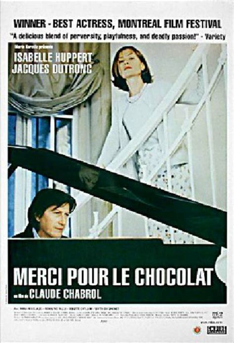 Merci pour le chocolat Original 2000 French B1 Movie Poster ...