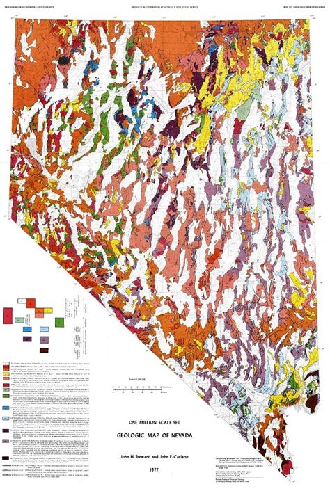 Million-scale geologic map of Nevada