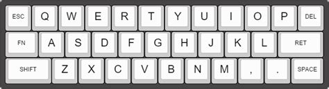 Keyboard with only the letters of the alphabet and a space bar - Boing ...