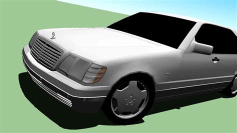 1998 Mercedes Benz S600 V12 W140 Swb 3d Model