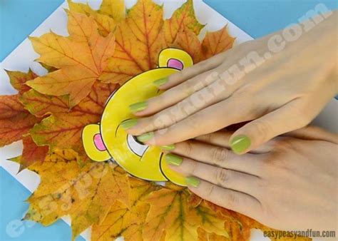 Lion Leaf Craft With Printable Template Easy Peasy And Fun