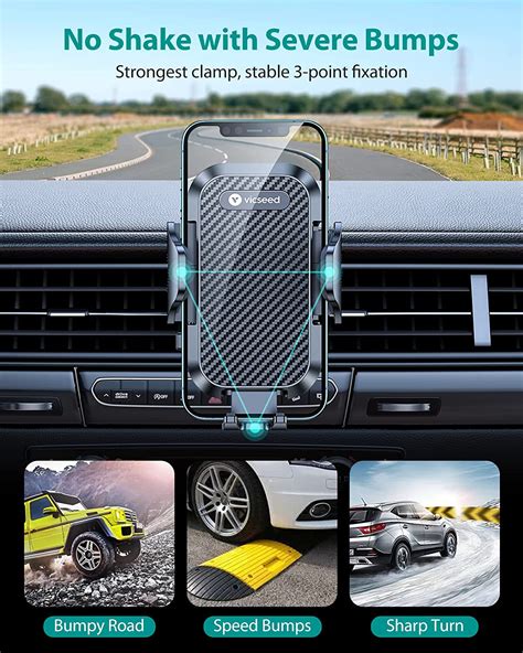 Vicseed Ultra Stable Car Phone Holder Mount Upgrade Won T Fall