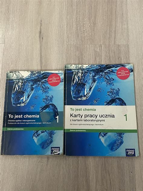 To Jest Chemia Podrecznik I Karty Pracy Do Chemii Klasa 1 Podstawa