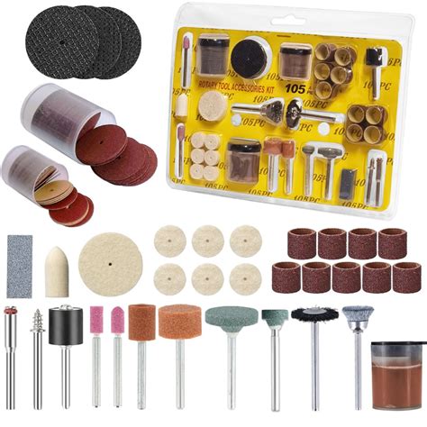 Kit 105 Acessórios Essenciais para Micro Retífica Completo Padrão