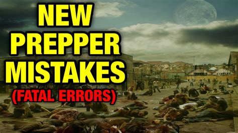 5 Mistakes NEW Preppers Make Prepping Tips Easy Beginner Guide