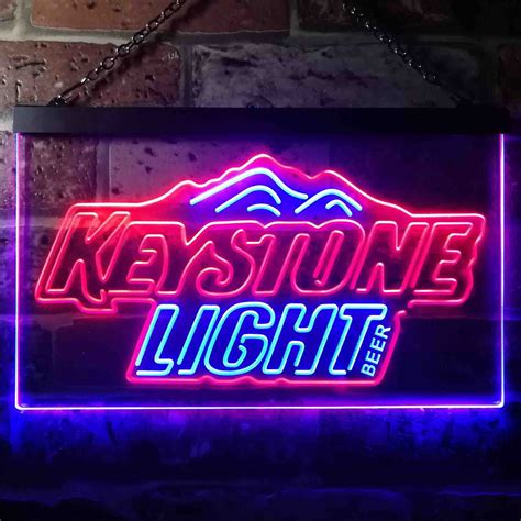 Keystone Light Mountain Logo LED Neon Sign - neon sign - LED sign - shop - What's your sign?