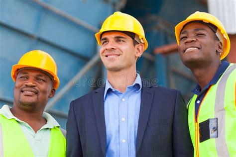 Heavy industry workers stock photo. Image of cheerful - 31346084