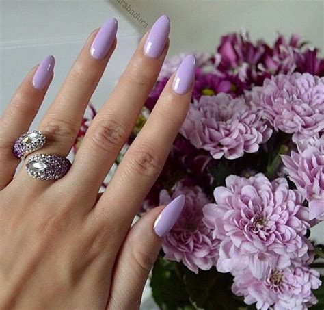 Lavender Almond Nails Lavendel N Gel Mandeln Gel Lila N Gel