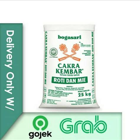 Jual TEPUNG TERIGU CAKRA KEMBAR 25 KG HANYA GOJEK DAN GRAB Di Seller