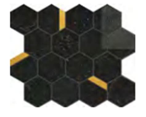 CALACATTA Mosaïque Hexagone MARQUINIA NERO GOLD CARRA Carrelage