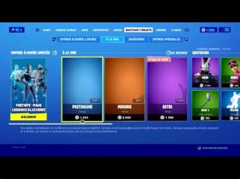 BOUTIQUE D OBJETS FORTNITE 31 JANVIER 2020 YouTube