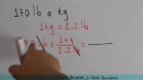 Convertir De Libras A Kilogramos Lb A Kg Youtube