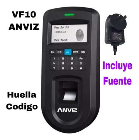 Control Acceso Horario Anviz V F Huella Codigo Biometrico Env O Gratis