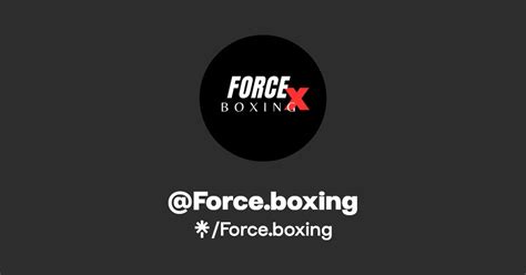 Force.boxing | Instagram, TikTok | Linktree