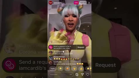 Cardi B Twerking On Instagram Live Youtube