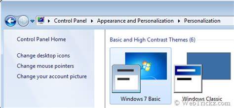 How To Switch To Windows 7 Basic Theme Non Aero