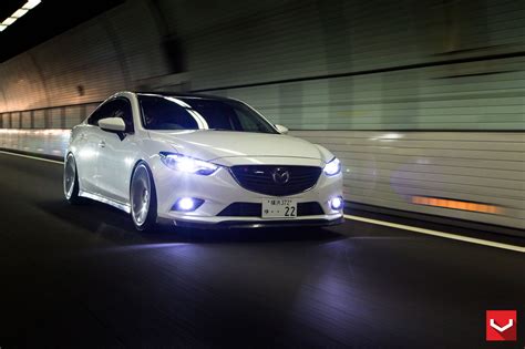 Mazda6 Gets Custom Vossen Wheels and Carbon Fiber Trim - autoevolution