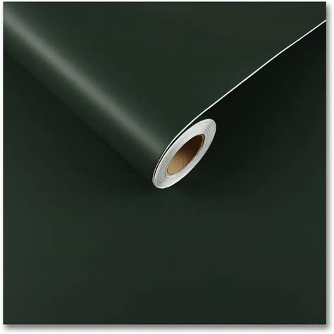 Cre8tive Dark Green Wallpaper Stick And Peel 12x80 Matte Green