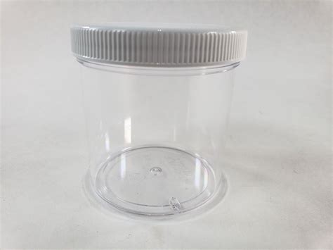 Clear Round Wide Mouth Jars