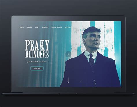 Ux Ui Landing Promo Page For Peaky Blinders On Behance