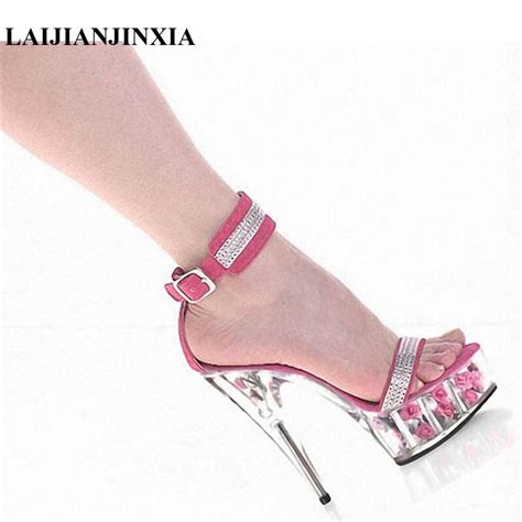 Laijianjinxia 15 Cm High Heeled Sandals Nightclub Dance Shoes Pole