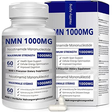 SRZR NMN 1000MG Per Serving Maximum Strength Capsules NAD Levels For