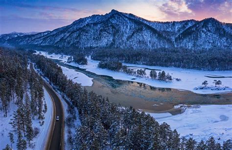 Winter journey to the Altai mountains