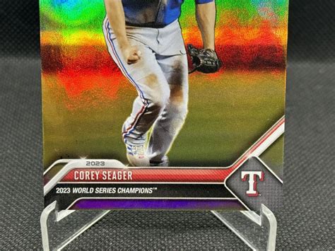 Corey Seager Mlb Topps Now World Series Champions Foil Sp Image