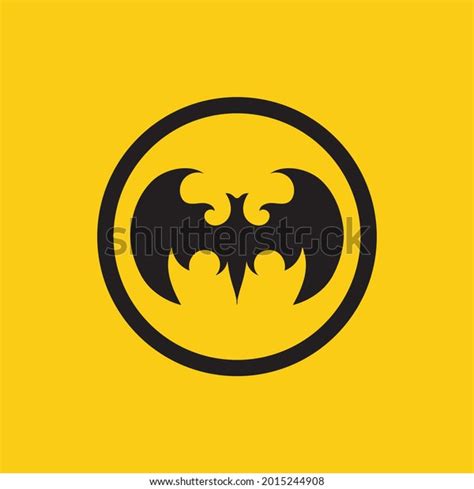 Vector Illustration Black Bat Logo On Stock Vector Royalty Free