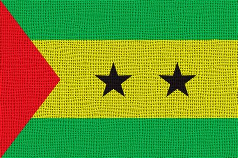 Premium Photo National Flag Of Sao Tome And Principe Background With