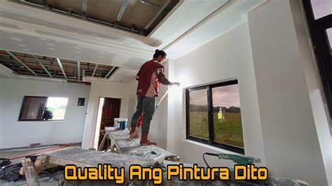 Paano Mag Pintura At Makita Ang Maliliit Na Tama Ng Pader YouTube