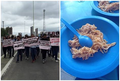 Estudantes protestam contra merenda e coordenação da Escola Dom Malan