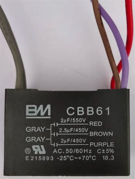 Cbb61 Fan Capacitor Wiring Diagram Wiring Diagram