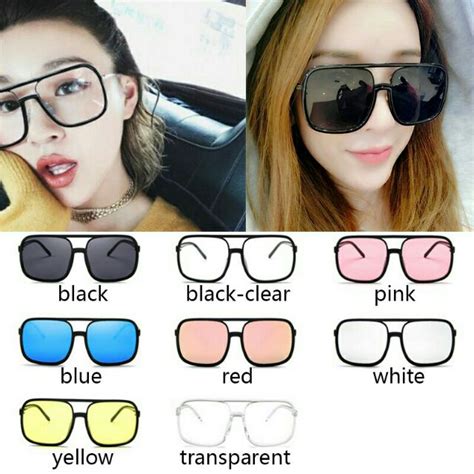 READY STOCK MALAYSIA CERMIN MATA VIRAL Fashion Large Frame Square