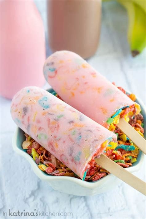 Milk And Cereal Breakfast Popsicles Recipe