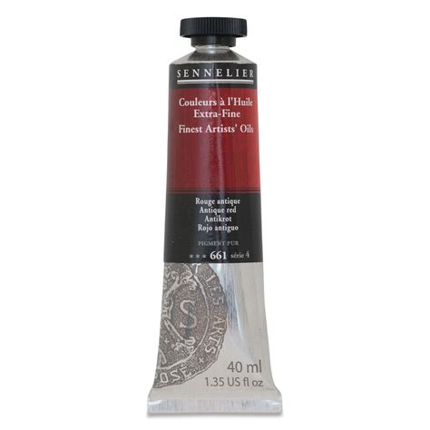 Sennelier Artists Extra Fine Oil Paint Antique Red 40 Ml Tube