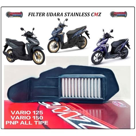 Jual Filter Udara Saringan Udara Stainless Honda Vario 125 And Vario 150