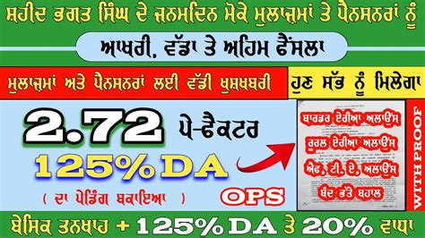 Punjab Th Pay Commission Latest News Pay Commission Punjab News