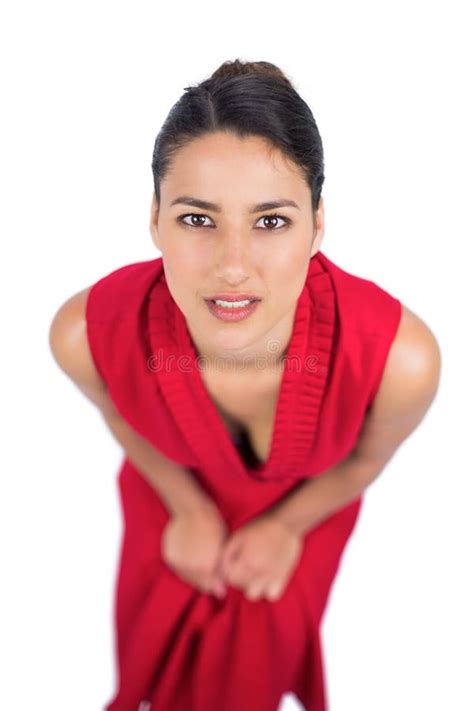Mysterious Brunette Posing Stock Image Image Of Fashionable 30384901