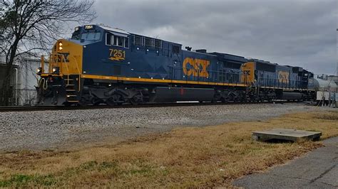 Csx Q Freight Train W Rebuilt Cm Ac Cartersville Ga