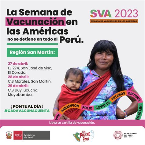 Ministerio De Salud On Twitter La Semana De Vacunaci N En Las